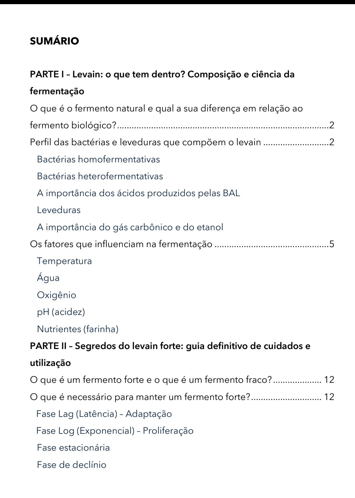 Sumário Parte I