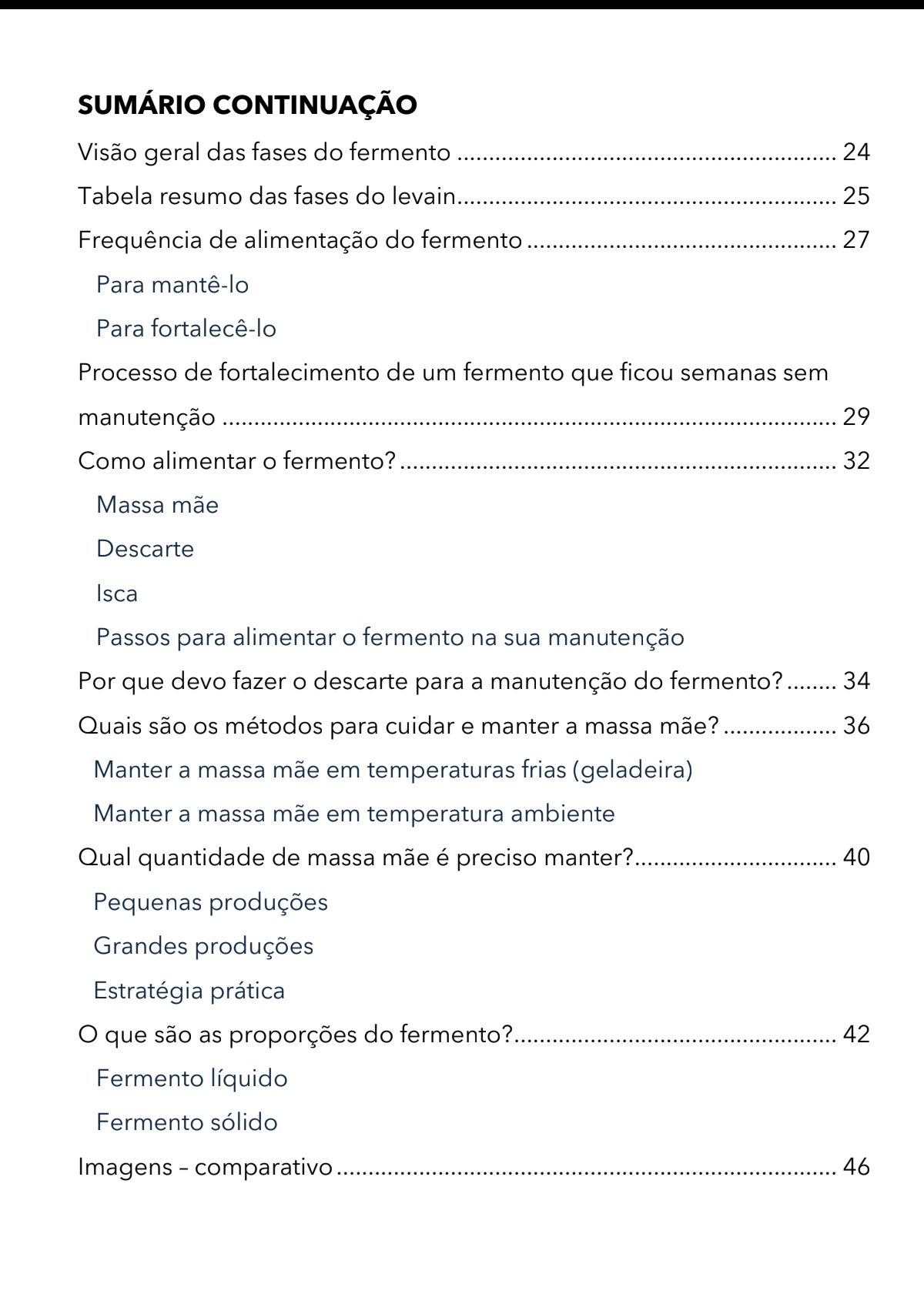 Sumário Parte II